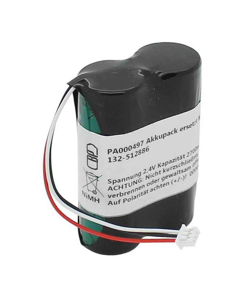 AccuCell Akkupack NiMH 2,4V 2700mAh ersetzt Kaba 132-512886