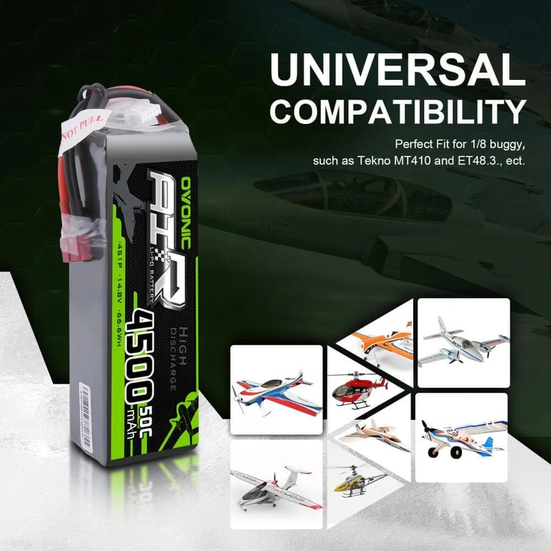 Ovonic Air 4S 4500mAh 14,8V 50C T-Stecker LiPo Akku (2 Stück)