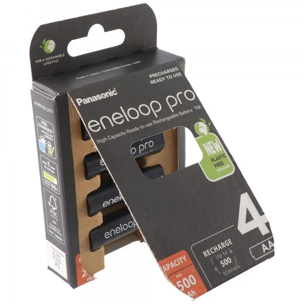 Panasonic Eneloop Pro BK-3HCDE/4BE 2500mAh NiMH Akku (4er-Pack)