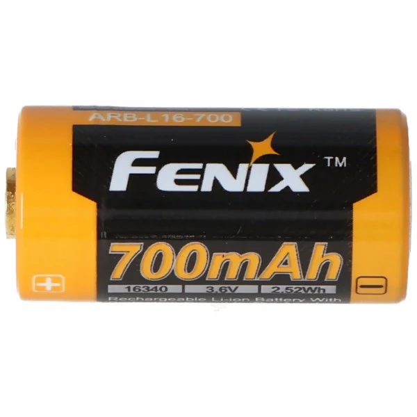 Fenix CR123 A 700mAh Li-Ion Akku 16340 3,6V