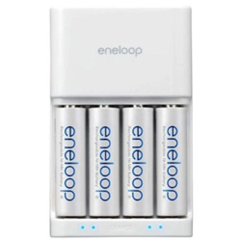 Panasonic (ehem. Sanyo) eneloop Ladegerät MQR06-E-4-3UT inkl. 4x eneloop Standard Mignon AA