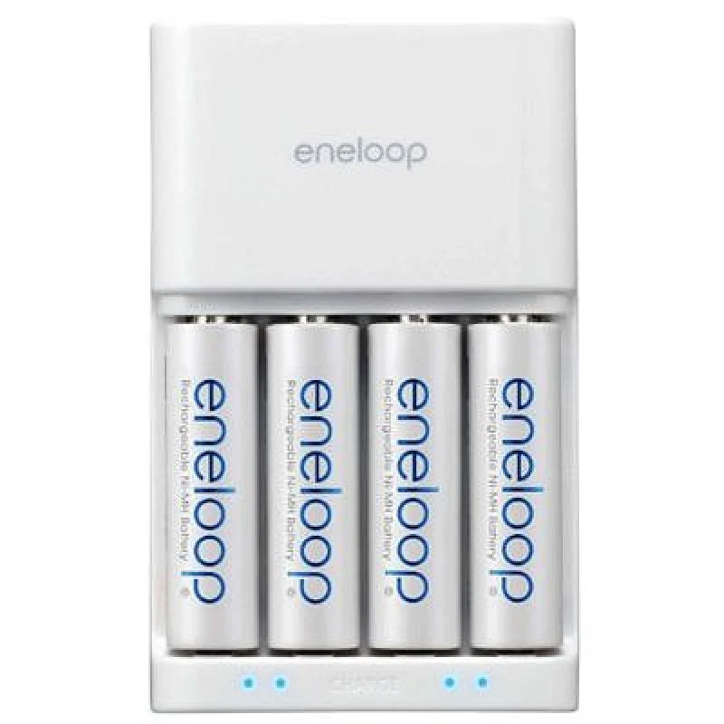 Panasonic (ehem. Sanyo) eneloop Ladegerät MQR06-E-4-3UT inkl. 4x eneloop Standard Mignon AA