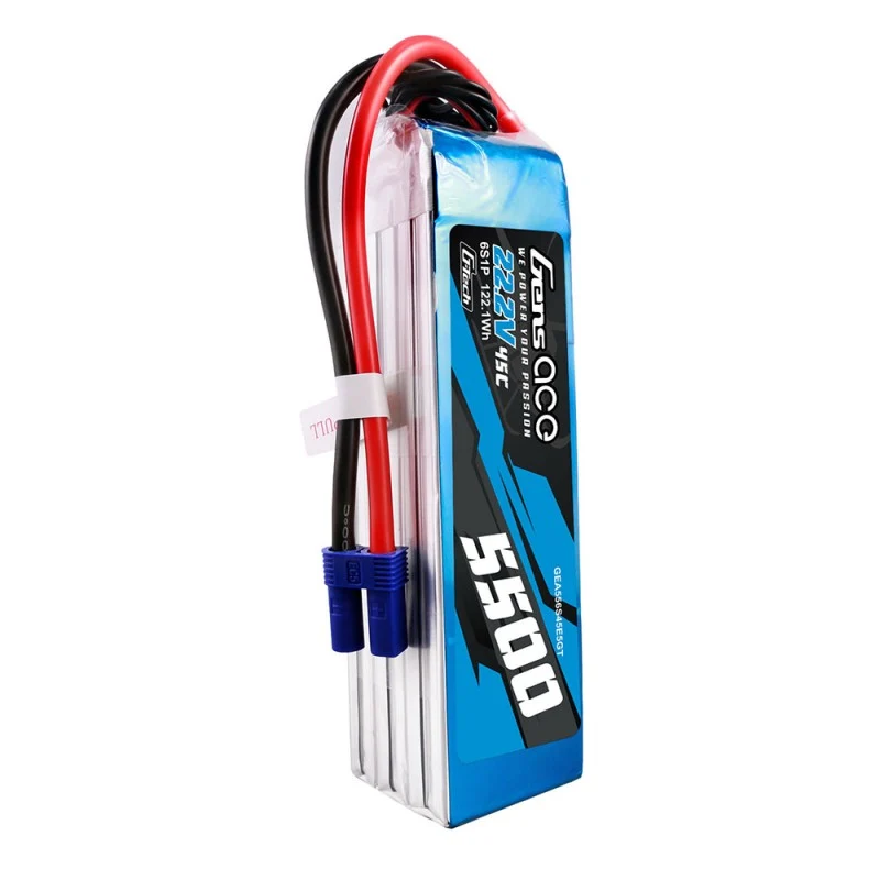 Gens ace G-Tech 5500 mAh Lipo 22,2 V 45 C 6S1P Modellhubschrauberbatterien
