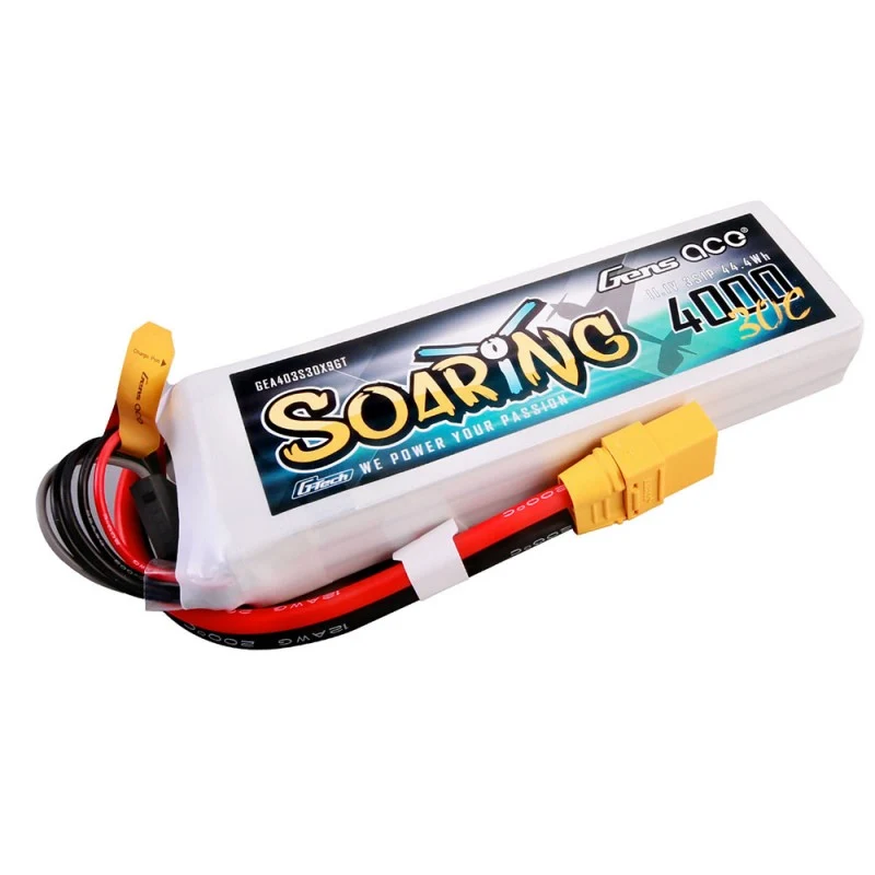 Gens Ace G-Tech Soaring 3S 4000mAh 11,1V 30C 3S1P Lipo XT90