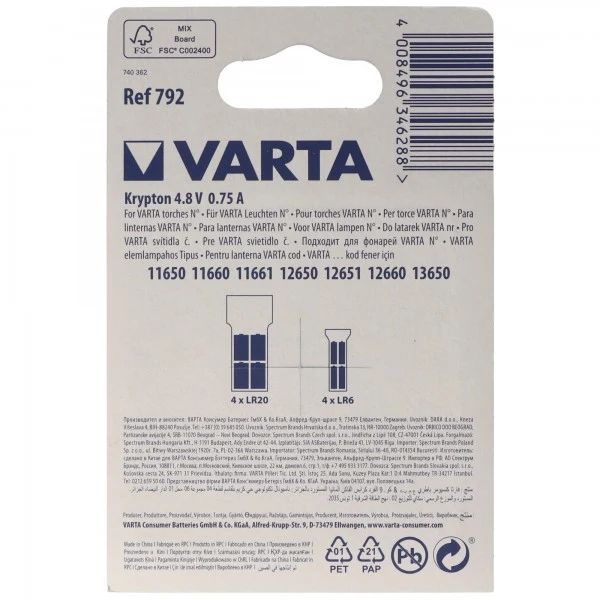 Varta Ersatzbirnchen 792 Varta 00792000402
