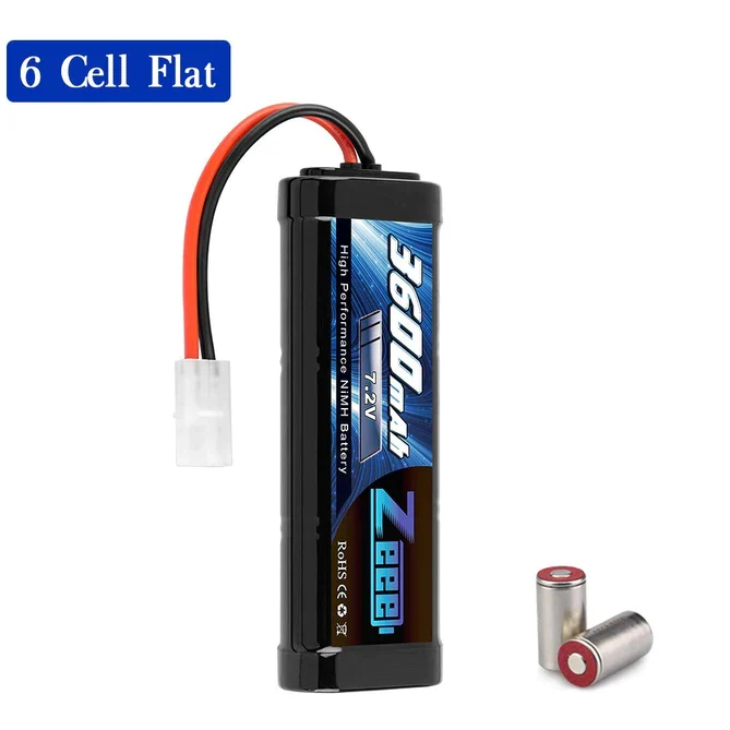 Zeee 7.2V 3600mAh RC NiMH Akku Tamiya-Stecker (2 Stück)