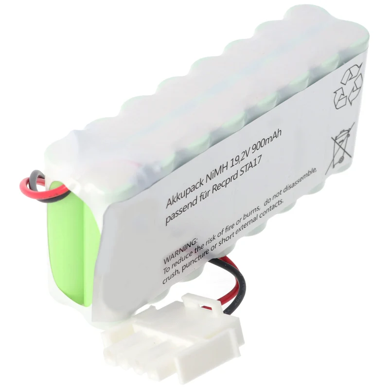 AccuCell Akku Türsteuerung 19,2 Volt 900mAh Ni Akkupack mit Stecker