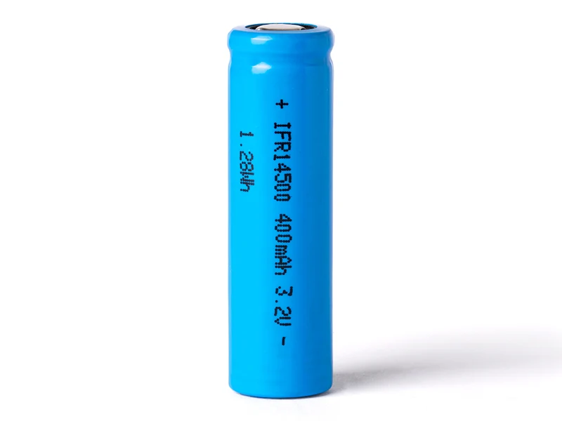 Cottcell IFR14500 - 400mAh AA LiFePo4 Akku 3,2V flacher Pluspol