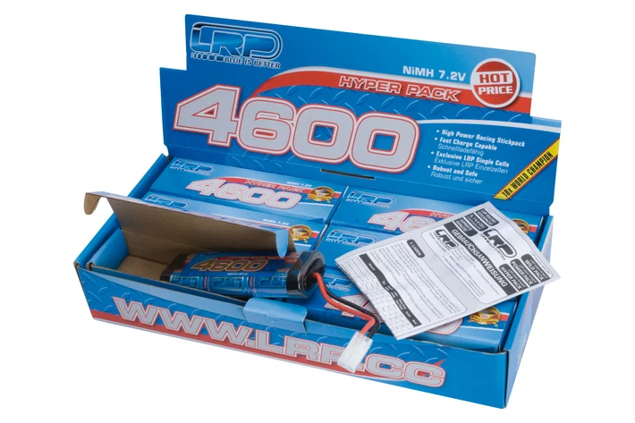 LRP Hyper Pack 4600 7.2V 6-Zellen Tamiya/JST Stecker NiMH