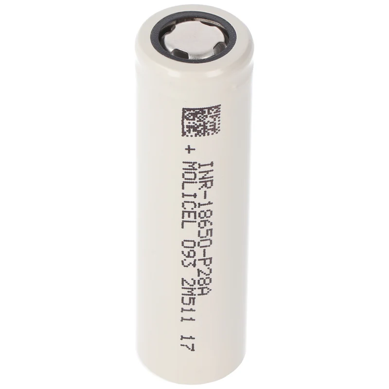 Molicel INR18650-P28A 3,7V 2800mAh Li-Ionen Akku ungeschützt flat top