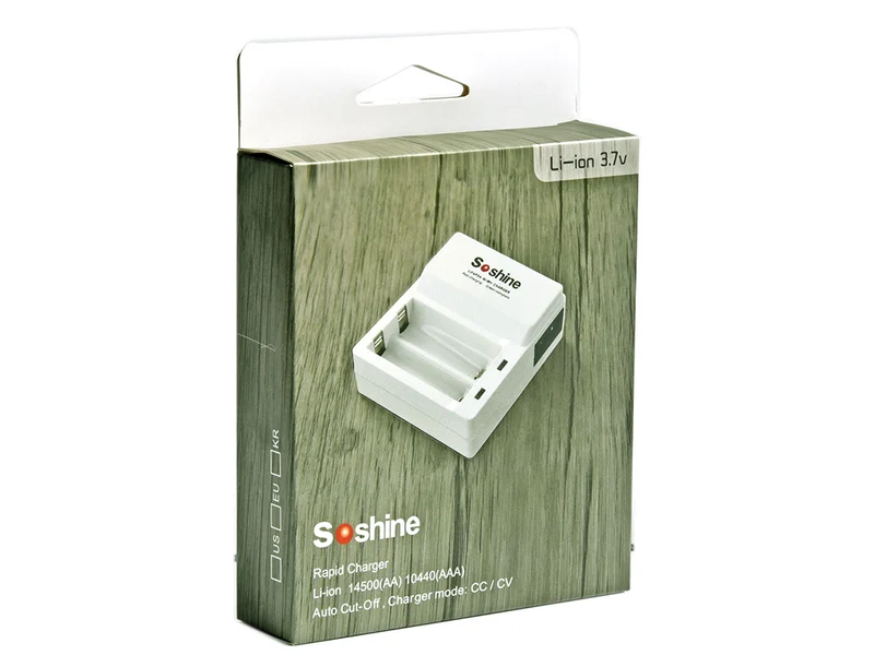Soshine F7-Li für Li-Ionen 3,6V - 3,7V Akkus 10440/14500