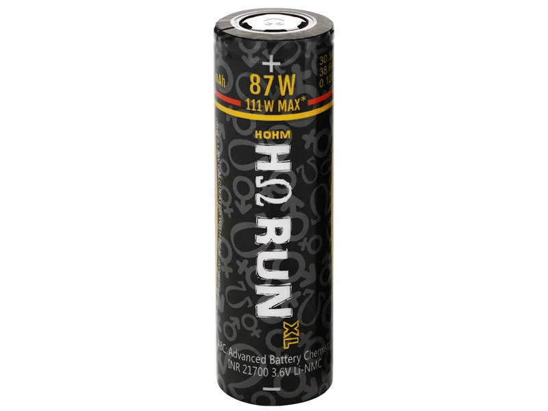 HohmTech RunXL 21700 4007mAh max. *38,6A Lithium-Ionen-Akku NMC, 3,6V - 3,7V