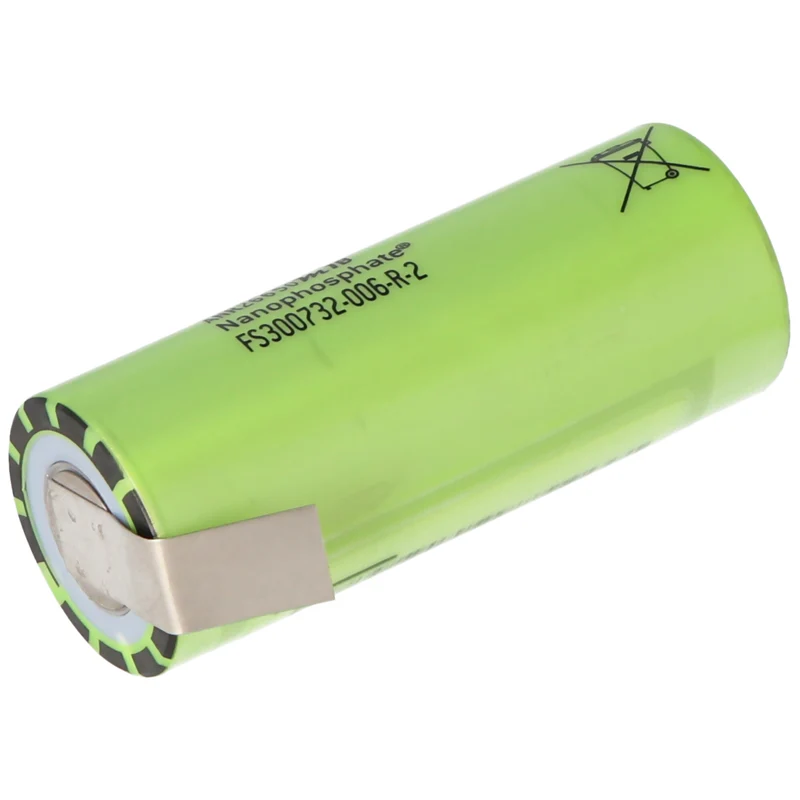 A123 ANR26650M1B 2500mAh 3,3V LiFePo4 Akku ohne Schutz mit Lötfahnen Z-Form