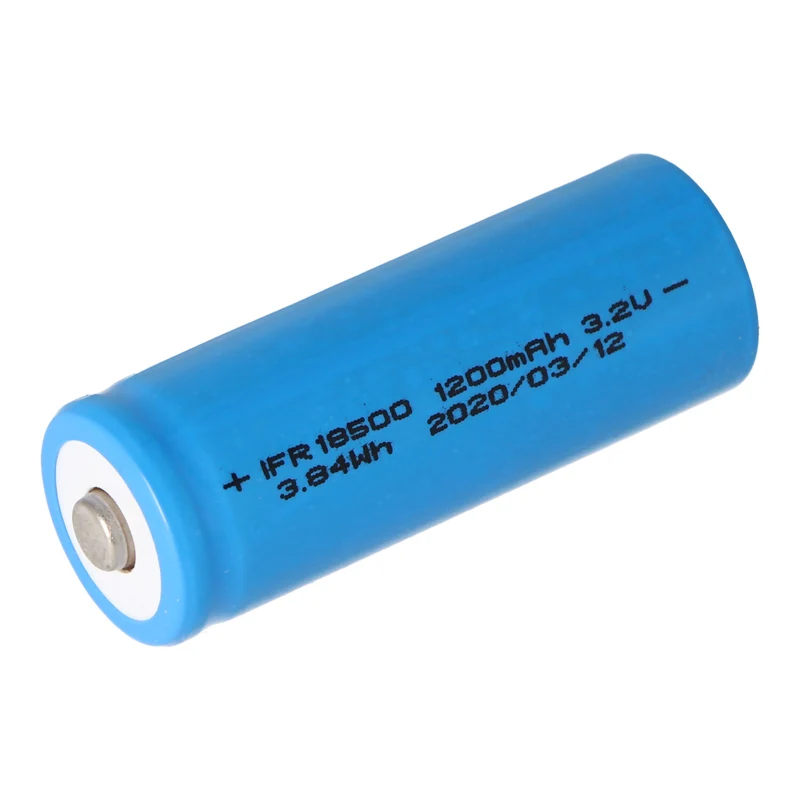 EIZfan IFR 18500 1200mAh 3,2V LiFePo4 Akku Button Top mit Kopf ungeschützt