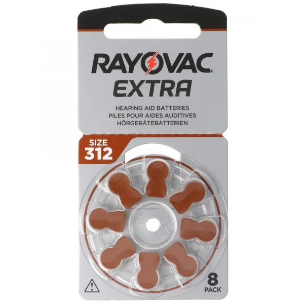 Rayovac HA312 PR41 Hörgeräte Batterien Extra Advanced 8er Sparpack 6 + 2 Gratis 5000252100980 ( 8 St.)