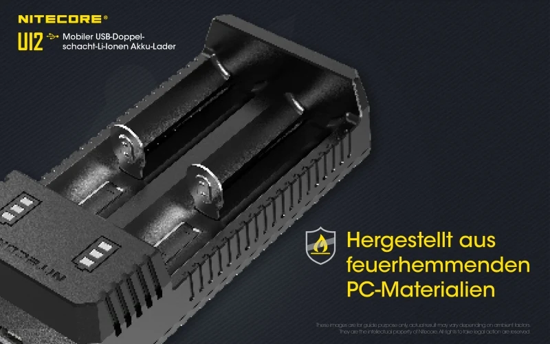 Nitecore Ui2 - USB Zwei Schacht-Ladegerät für Lithium Ionen Akkus