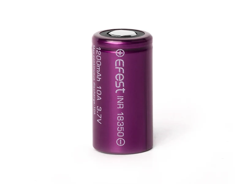 Efest IMR18350 - 1200mAh 3,6V - 3,7V Li-Ion-Akku max. 10A (15A) (Pluspol flach)