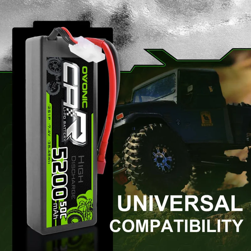 Ovonic 2S 5200mAh 7,4V 50C Hardcase Deans Lipo Akku