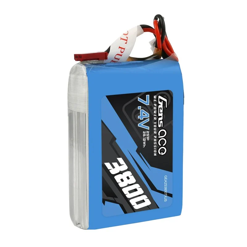 Gens Ace 3800 mAh 7,4 V 2S1P TX Lipo-Akkupack mit JST-SYP-Stecker