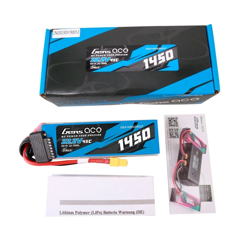 Gens Ace G-Tech 6S 1450mAh 22,2V 45C XT60