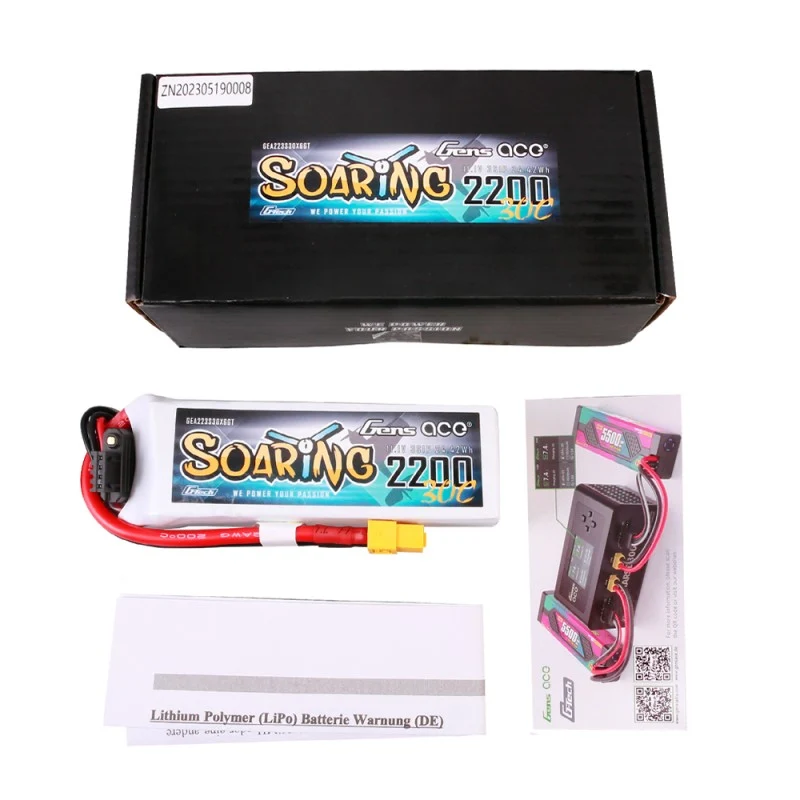 Gens Ace G-Tech Soaring 3S 2200mAh 11,1V 30C XT60