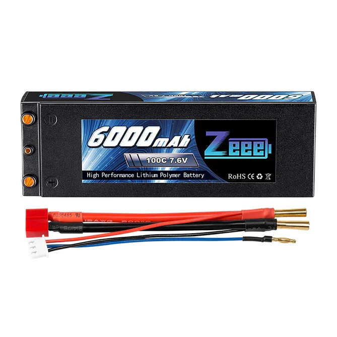Zeee 2S 6000mAh 7,6V 100C Hardcase Dean Lipo Akku