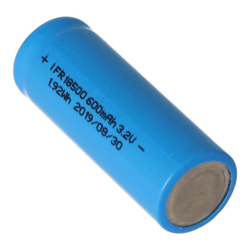 EIZfan IFR 18500 600mAh 3,2V LiFePo4 Akku Button Top ungeschützt