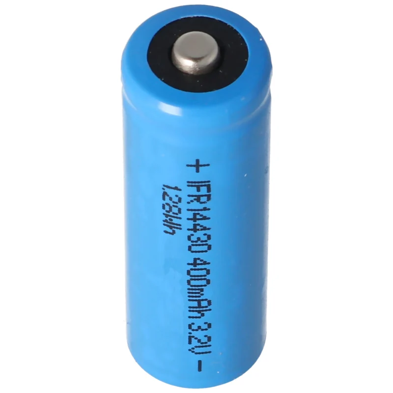 AccuCell IFR 14430 400mAh 3,2V LiFePo4 Akku mit Kopf