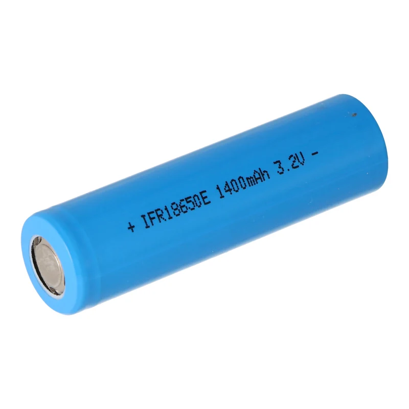 AccuCell 3,2V 1400mAh Solar Akku Lithium 18650 IFR LiFePo4 Akku Flat Top ungeschützt