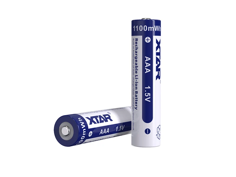 XTAR AAA 1,5V 1200mWh (ca. 700mAh) Lithium Ionen Akku