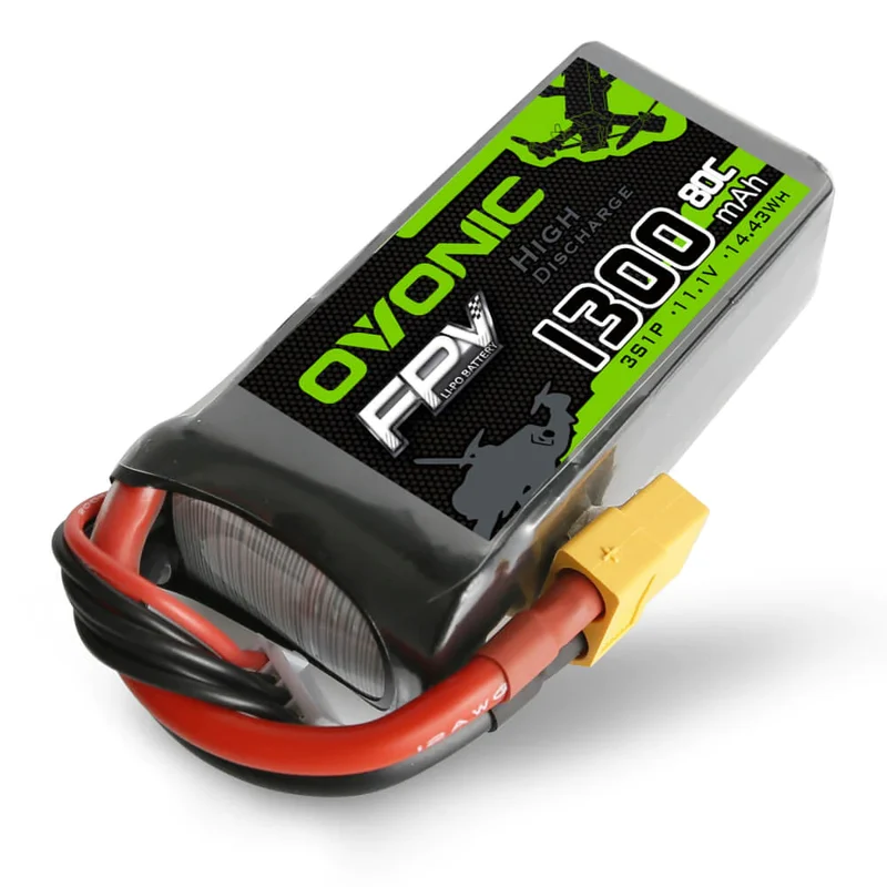 Ovonic FPV 3S 1300mAh 11,1V 80C XT60 Lipo Akku