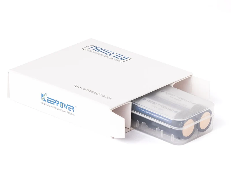 Keeppower 18500 - 1500mAh, 3,6V - 3,7V Li-Ionen-Akku geschützt