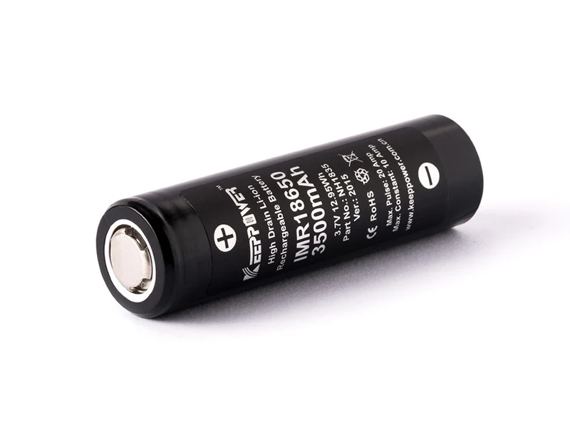 Keeppower IMR18650 - 3500mAh, 3,6V - 3,7V Li-Ion-Akku (Flat Top)