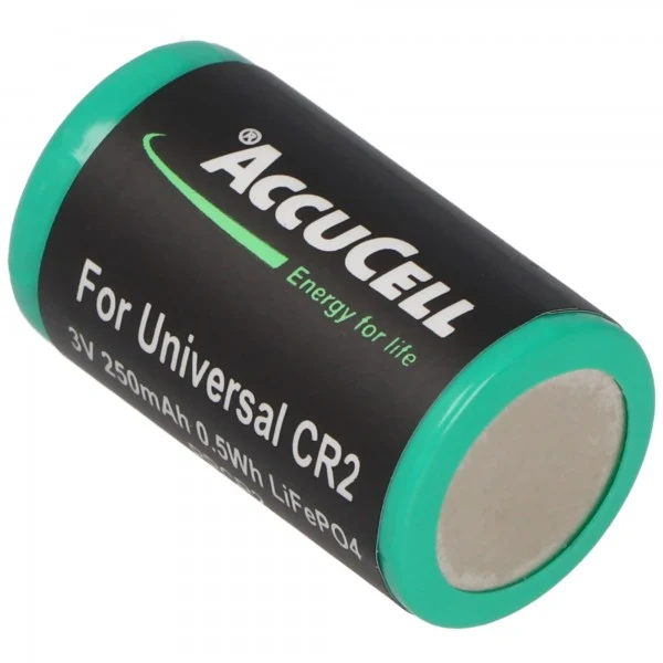 AccuCell CR2 Akku Li-Ion, CR-2 Akku Li-Ion 3 Volt 250mAh Neu Li-FePo4 3.0V