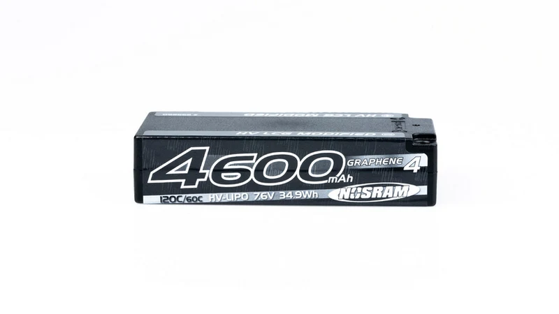 NOSRAM HV LCG Modified Shorty GRAPHENE-4 2S 4600mAh Hardcase 7.6V 120C/60C