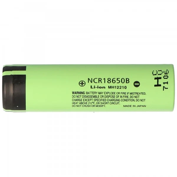 Panasonic NCR18650B Li-Ion Akku Flat Top 3,6V-3,7V 3400mAh