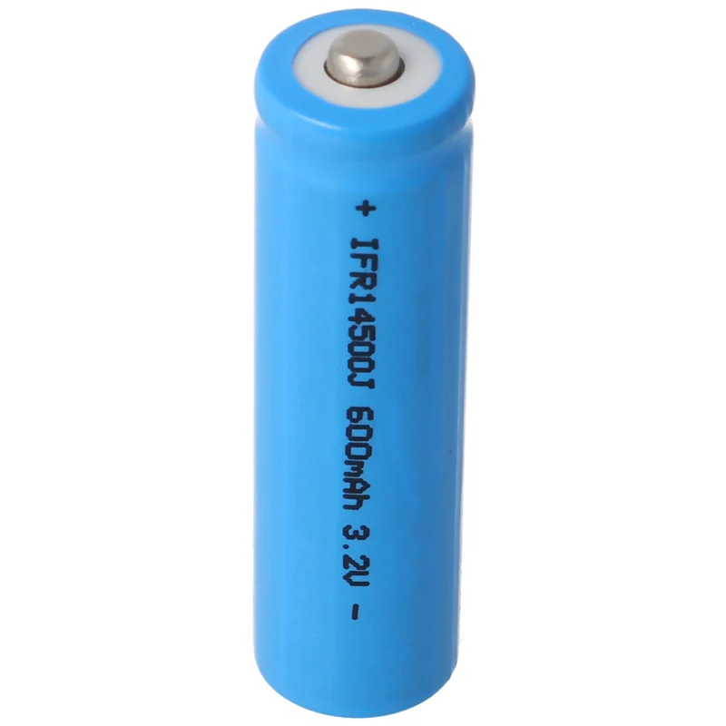 AccuCell 3,2V IFR 14500 AA 600mAh LiFePo4 ungeschützt