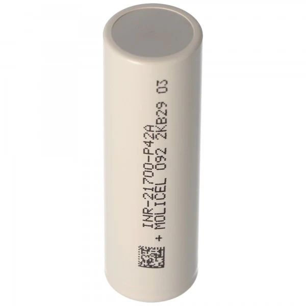 Molicel INR21700-P42A 4200mAh 45A Li-Ionen 3,7V ungeschützt flat top