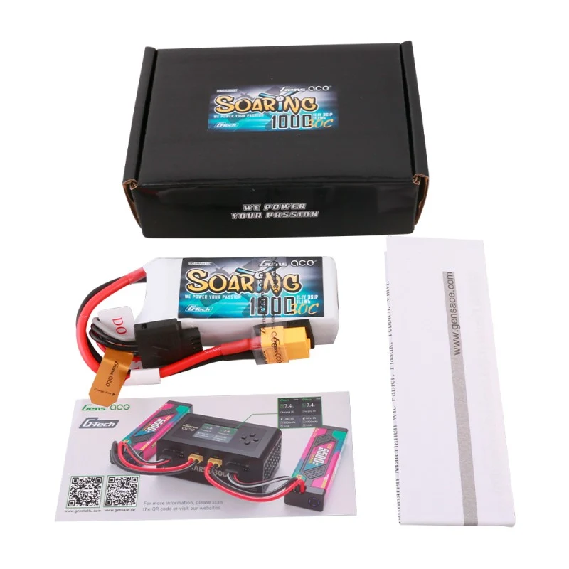 Gens Ace G-Tech Soaring 3S 1000mAh 11,1V 30C XT60