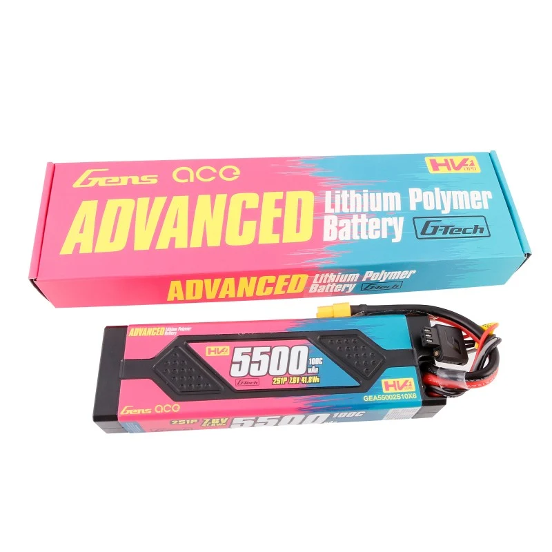 Gens Ace Advanced 5500mAh 7,6V 100C 2S1P HardCase Lipo Akku XT60