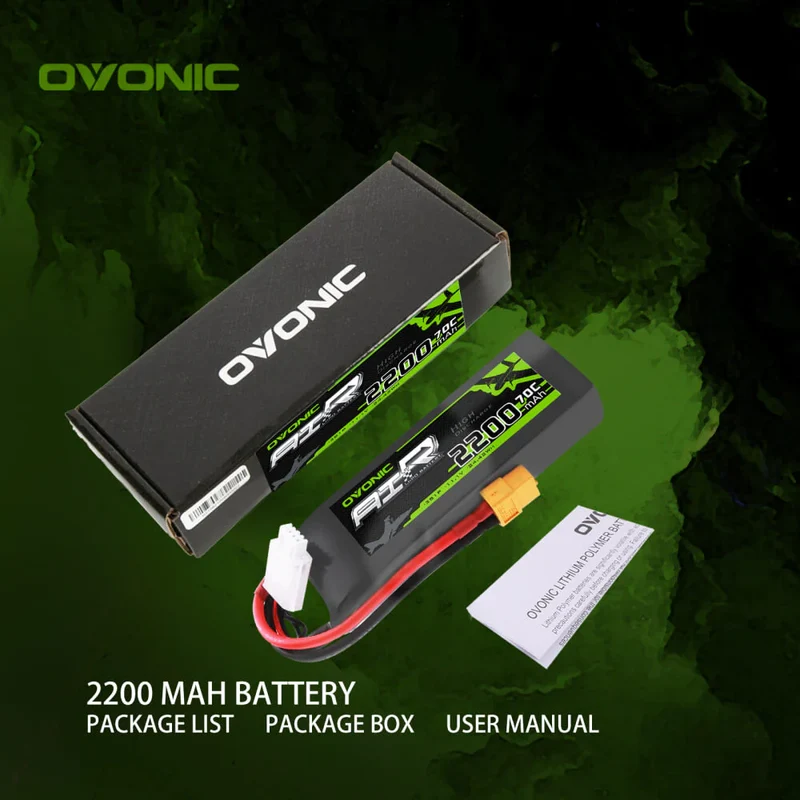 Ovonic 3S 2200mAh 70C 11,1V XT60 LiPo Akku