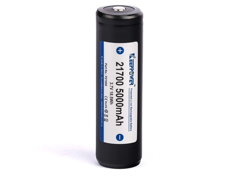 Keeppower 21700 - 5000mAh, 3,6V - 3,7V Li-Ion-Akku PCB geschützt