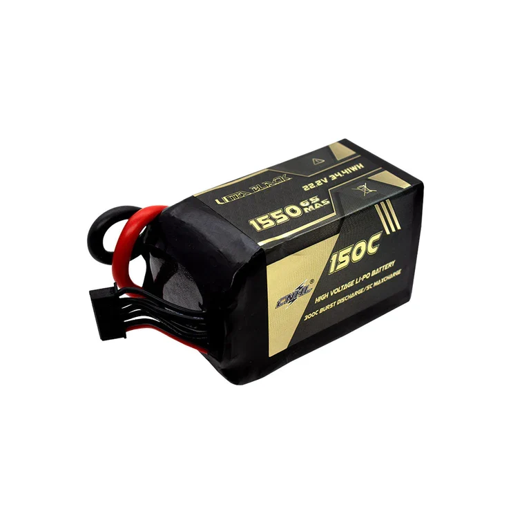 CNHL Ultra Black 6S 1550mAh 22,2V 150C Lipo-Akku XT60-Stecker