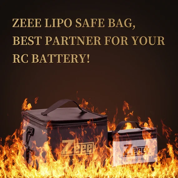 Zeee Akku Safe Bag Lipo Battery Storage Guard Safe Pouch (2 Stück)