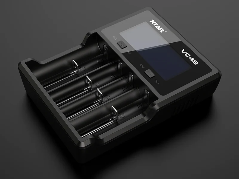 Xtar VC4S - Ladegerät für Li-Ion 3,6V - 3,7V und NIMH 1,2V (1,5V) Akkus