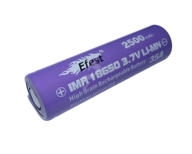 Efest IMR18650 2500mAh 3,6V - 3,7V (Flat Top) ungeschützt