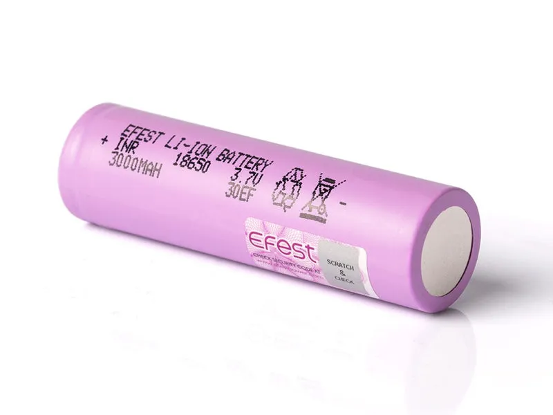 INR18650-3000mAh (30EF) 15A 3,6V - 3,7V Lithium-Ionen-Akku