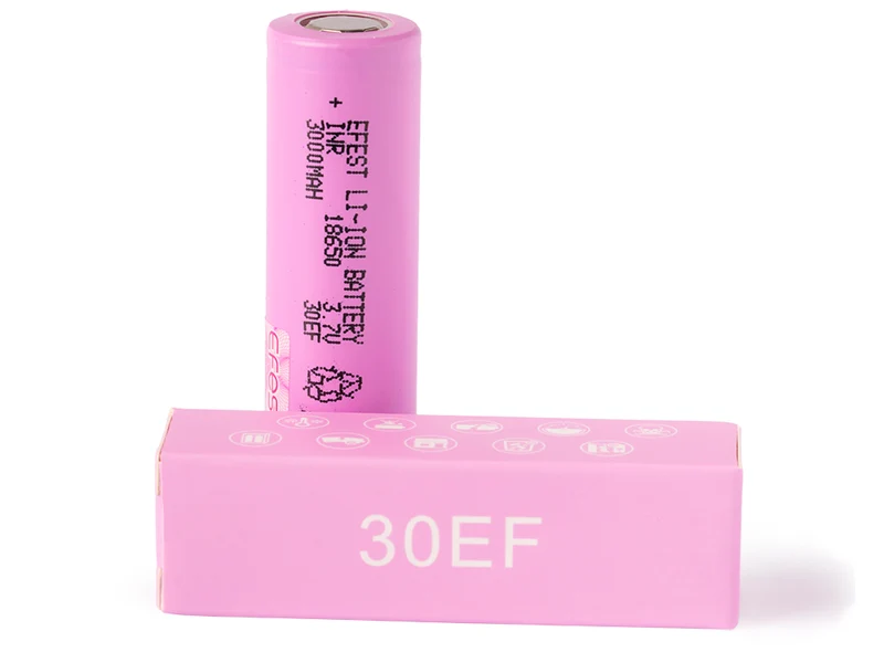 INR18650-3000mAh (30EF) 15A 3,6V - 3,7V Lithium-Ionen-Akku