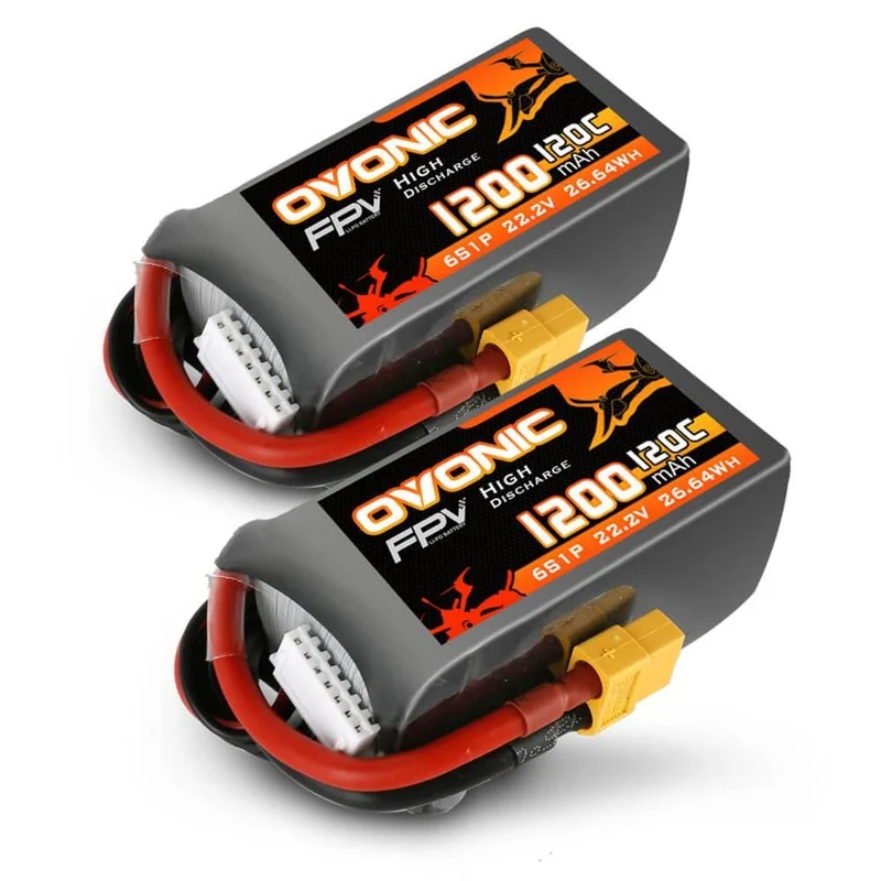 Ovonic 6S 1200mAh 120C 22,2V XT60 LiPo Akku (2 St.)