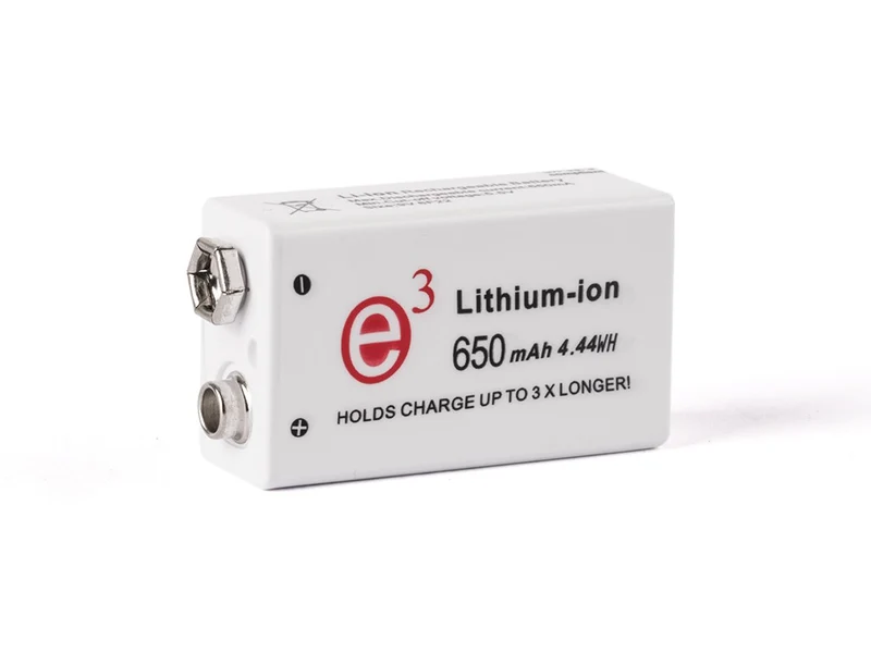Soshine Li-7.4V-650S 9V-Block 6LR61 6F22 650mAh Li-Polymer-Akku